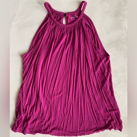 LOFT Trapeze Style Top with Halter like Neckline, Size M - Picture 1 of 7